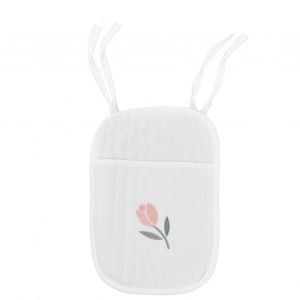 Organisateur De Berceau Suspendu, Doux, Confortable, Respirant, Portable, Fournitures De Rangement Pour Couches, Tetines, Fleur, Petit - Neuf