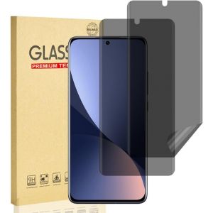 Protection Écran Anti-Espion Pour Xiaomi 12 5g/Xiaomi 12x 5g, Privacy Protection D'écran, Film Tpu Privacy Flexible, Anti-Rayures, Sans Bulles, Anti-Empreintes, Facile À Installer, 2 Pièces - Neuf