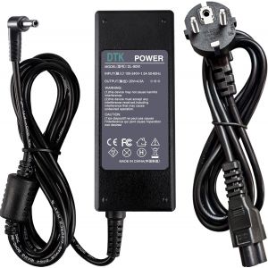 DtkChargeur Adaptateur Secteur pour Lenovo G.B.S.Y.Z.V.U Series and Fujitsu Siemens (20V 4.5A, 90W, fiche 5,5mm * 2,5MM, Gericom Ordinateurs Portables 90W, Lenovo PA 1900-56LC 36001652) - Neuf