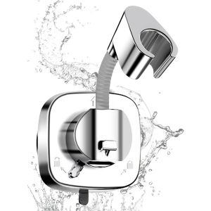 Support Pommeau de Douche, Support de Douchette Universel, Support de Douche à Ventouse à Grand Adsorbabilité, Capacité De Charge 10 kg, Montage En Quelques Secondes - Neuf