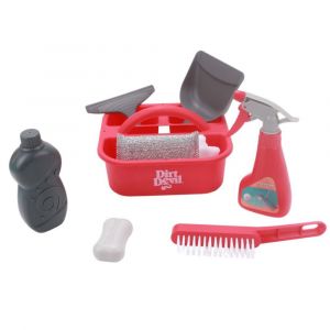 Dirt Devil Jouet de m&eacute;nage &iquest; Set de 7 pi&egrave;ces avec Seau, Spray, Savon et Brosse &iquest; Jouet &eacute;ducatif pour enfants d&egrave;s 3 ans type Balai Serpill&egrave;re - Neuf