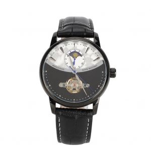 Multifonctionnel Hommes En Cuir Montre M&eacute;canique Automatique &Agrave; La Mode Squelette Montre-Bracelet - Neuf