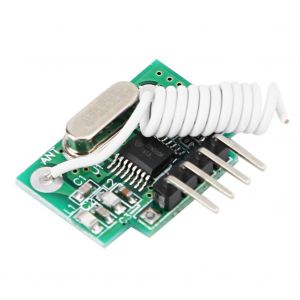 Recepteur RF sans fil 433 MHz, module de reception d'alarme de controle de porte haute sensibilite - Neuf