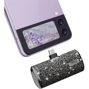 Banque d'alimentation USB C Chargeur Portable 4500mAh,Petit Chargeur de Batterie Portable Compatible avec Samsung Galaxy Z Flip5/Z Flip4 S25 S24 S23 S22 S21,Pixel 6 Pro - Neuf