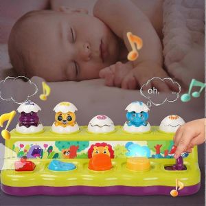 Jouets pop-up, jouets pour enfants avec musique et pour les tout-petits (1 à 3 ans), jouets pour enfants, jouets éducatifs-Rose - Neuf