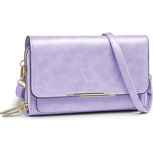 TZF-Sac T&eacute;l&eacute;phone Portable Femme - Petit Sac Bandouli&egrave;re Femme - Sac &agrave; Bandouli&egrave;re Femme en Cuir PU - Sac &Agrave; Bandouli&egrave;re Petit avec R&eacute;glables Bandouli&egrave;re - Neuf