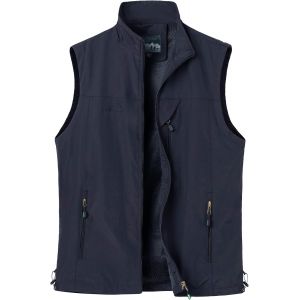 Cauc-Homme Gilet De P&ecirc;che Veste De Sport &Agrave; S&eacute;chage Rapide Manteau De Plein Air L&eacute;g&egrave;re Respirant Veste Sans Manches Loisirs Chasse Camping Gilet De Photographie - Neuf