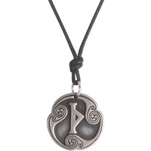 Kal-Collier Asatru Avec 24 Runes - Talisman Viking - Pendentif Pa&iuml;en Wiccan - Runes Nordiques Vintage - Amulette Nordique R&eacute;glable - Pour Homme Et Femme - Neuf