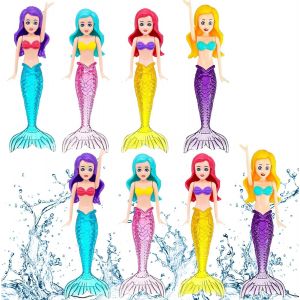 KAL-Lot De 8 Jouets De Plongée Sous-Marins Avec Sirènes Phosphorescentes, Pour Piscine, Piscine Et Baignoire, Plaisir Familial, Avec Jeux De Groupe À Partir De 1 An (Édition Classique) - Neuf