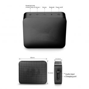 Enceinte Bluetooth sans fil etanche compatible avec G02, haut-parleur portable a basses puissantes, batteries rechargeables integrees et microphone antibruit - Neuf