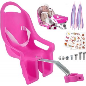 Siège De Vélo Universel Avec Autocollants Diy, Porte-Vélos Pour Poupée, Accessoires De Vélo Pour Filles, Enfants - Neuf