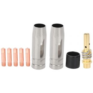 9pcs/set 15ak / embouts de contact de buse de soudage 0.8x25mm M6 Connector Holder Set Ad068+ - Neuf