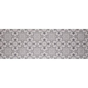 Sjzg-Tapis Long De Cuisine En Pvc Avec Fond Antid&eacute;rapant, Tapis Cuisine Antimicrobien Facile &Agrave; Laver, Tapis Passerelle Pour Couloir, Gris 180x60 Cm - Neuf