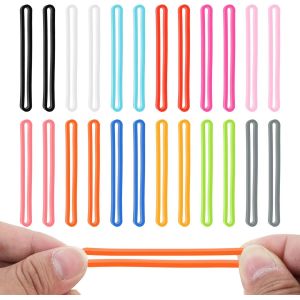 Chenquansarl-Lot De 24 Bandes &Eacute;lastiques Color&eacute;es En Caoutchouc De Silicone Extra Larges Pour Livres, Art, Exercice, Pi&egrave;ges &Agrave; Crabes, Cuisine, Bureau, &Eacute;quipement D'ext&eacute;rieur, Emballage Cadeau - Neuf