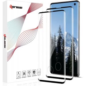 Kal-Lot De 2 Films De Protection D'&eacute;cran En Verre Blind&eacute; Pour Samsung Galaxy S10, Hd Anti-Bulles, Duret&eacute; 9h, Anti-Rayures S10, Couverture Compl&egrave;te 3d, Anti-Traces De Doigts, Film En Verre Pour - Neuf