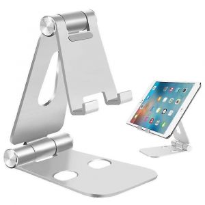 Support De Tablette Pliable Support De Bureau En Alliage Daluminium Support En Mtal Universel Pour Ipad Mini / Air / Pro / Iphone 11 Pro Max Smartphones - Neuf