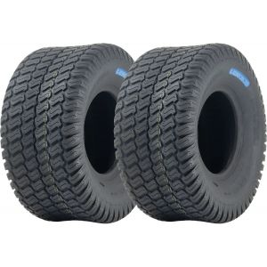18x9.50-8 Lawnmower Grass Tyres 6ply Kevlar Reinforced Tubeless P332 (Set of 2) - Neuf