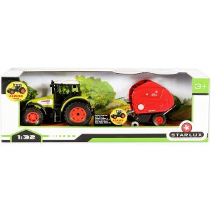 ERYI-U2013 Coffret De Jouet Tracteur Claas Celtis 446 Avec Sa Roundballeuse U2013 Existe En 4 Versions Différentes U2013 Jouet Enfant 3 Ans Et Plus - 802038 - Neuf