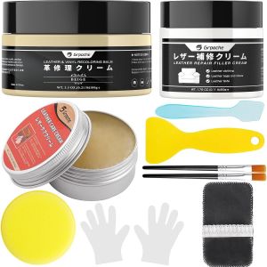 Kit Reparation Cuir, 100g Beige Teinture Cuir, Réparer Les Fissures Du Cuir Sièges De Voiture, Canapés, Sacs En Cuir, Ceintures[Z713] - Neuf