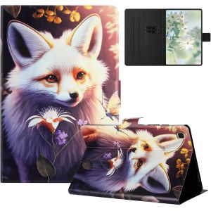 Coque Pour Samsung Galaxy Tab S5e 10.5"" Sm-T720/T725 Etui Tablette Housse Pu Cuir Flip Support Protection Motif Peint Étuis Pour Samsung Galaxy Tab S5e Coque,Le Renard Des Fleurs[Coq9123189] - Neuf