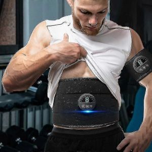 Ceinture Abdominale &Eacute;lectrique Ems Pour Affiner La Silhouette, Entra&icirc;nement Des Abdominaux, Perte De Poids, Combustion Des Graisses, Stimulateur Musculaire Abdominal Intelligent - Neuf