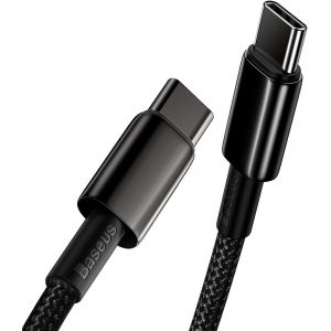 Usb C To Usb C Fast Charging Cable, 100w Pd Type C 5a Qc 4.0, 1m Nylon Cord For Ipad Air Pro Macbook Samsung Galaxy S23 S22 S21 S20 Note 10 Pro Steam Switch Ps5 - Neuf