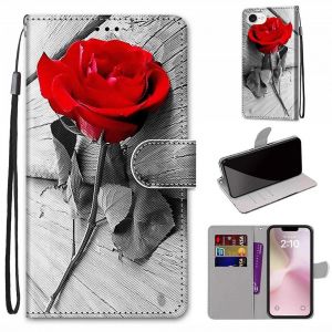 SATURCASE Coque pour Apple iPhone 16e 2025, Beau PU Cuir Magnétique Flip Portefeuille Support Porte-carte Dragonne Protecteur Housse Étui pour Apple iPhone 16e 2025 (DH-10) - Neuf