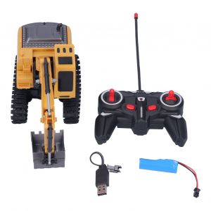 Excavatrice telecommandee a 6 canaux, jouet de construction, echelle 1/24 - Neuf