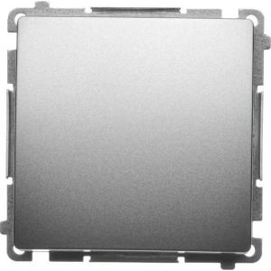 Interrupteur - Kontakt-simon - WMUL-010xxx-H011 - Unipolaire - M&eacute;tallis&eacute; satin&eacute; - 10AX 250V - Neuf