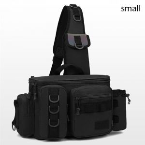 Sac À Dos De Pêche À La Mouche Pour Hommes,Sac De Rangement D'équipement,Boîte De Leurre,Sac Banane,Support Initié À La Fronde - Type Black(Small) - Neuf
