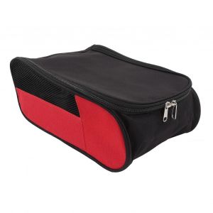 Sac De Chaussures De Golf Respirant Étanche À La Poussière Sac De Rangement De Chaussures De Golf Portable Pour Voyage Hommes Femmes Noir Rouge - Neuf