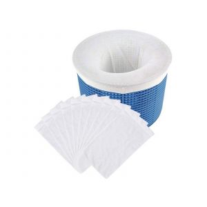 Lot de 10 chaussettes de skimmer pour piscine, pour la protection du filtre et l'&eacute;limination des d&eacute;bris - Neuf