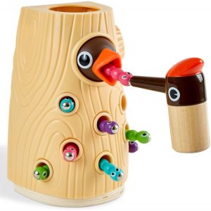 ERYI-Jeux Magnétique Pour Garçon Et Fille 2 Ans, Jouet Montessori 1 An À Motricité Fine Pour Cadeau D'Anniversaire D'Enfant 3 Ans, Jeu De Pic À Nourrir Avec Insectes - Neuf