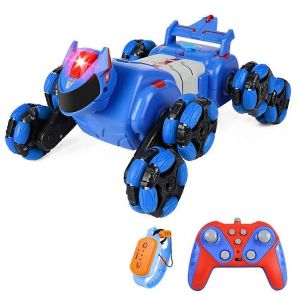 RC Stunt Car 2.4G Geste Sensing Spray Véhicule Jouet Électrique Bleu - Neuf