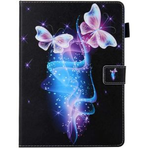 Noir Etui Tablette 10.1 Universel Fantaisie Papillons Volants Violet Motif Support Pochette Femme Fille Coque en Cuir Antichoc Housse de Protection pour 9.5-10.5 Pouces Tablette Tactile - Neuf