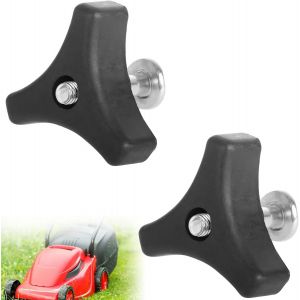 MEVRONISSHOP-Boulon de Rechange pour Tondeuse &agrave; Gazon, Poign&eacute;e Universelle de Tondeuse &agrave; Gazon, Poign&eacute;e de Tondeuse &agrave; Gazon, 2 Pi&egrave;ces Tondeuse &agrave; Gazon Triangle Poign&eacute;e, Outil pour Tondeuse &agrave; Gazon Ma - Neuf