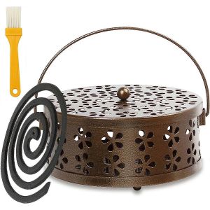 Porte-Bobine Anti-Moustique, Porte-Bobine Anti-Moustique Portable, Porte-Encens En Métal Classique, Porte-Bobine Anti-Moustique Portable, Conteneur De Bobine Anti-Moustique, Camp Familial - Neuf