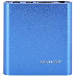 CHECARZHN--NO1-Lecteur Multimédia1080P, Conception Compacte Et Portable, Prend En Charge Les Vidéos Mkv Et Les Films Blu-Ray, Avec Télécommande (Blue) - Neuf
