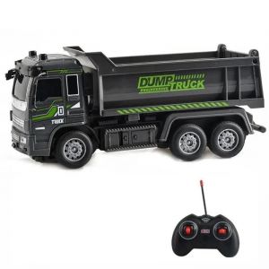 Camion à benne basculante télécommandé 4CH pour enfants 1:32 Jouet d'ingénierie Véhicules de construction électriques sans fil - Neuf