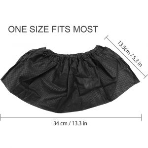 100pcs Noir Jetable Couvre-Chaussures Épais Non Tissé Couvre-Chaussures Couvre-Chaussures À Usage Unique - Neuf