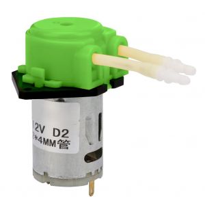 Pompe peristaltique auto-amorcante 12 V en silicone ABS vert, doseur de liquide, D2, 2 connecteurs de 4 mm - Neuf