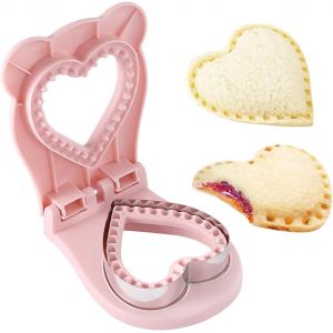 Coupe-Sandwich Et Scelleur Moule À Sandwich En Forme De C?ur (Rose) Coupe-Sandwich Coupe-Sandwich Pour Biscuits Pain Aux Biscuits Sandwich - Neuf