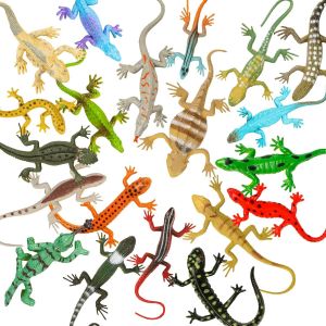 SANSH-62 PCS Jouets Insectes Réalistes pour Enfants,Jouets Insectes en Plastique (Lézard) - Neuf