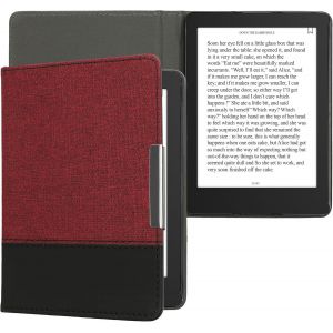 GUOP-Étui Liseuse Compatible Avec Kobo Aura Edition 2 - Housse Avec Rabat Magnétique En Tissu Canevas Pour Liseuse - Neuf