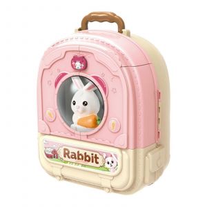 Sac À Dos Pour Animaux De Compagnie, Jouet De Soins Pour Animaux De Compagnie Avec Sac À Dos, Maison De Jeu Éducative Pour Filles, Sac À Dos De Ferme Pour Les Fêtes D'anniversaire - Neuf