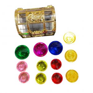 Jouet de plongee sous-marine pour piscine, ensemble de 10 jouets colores avec coffre au tresor, boite de pirate, ensemble de jouets de plongee sous-marine, cadeau de fete de piscine d'ete - Neuf