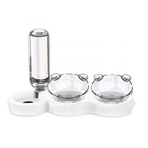 Distributeur D'eau Et De Nourriture Pour Chats Et Petits Chiens - Capacit&eacute; De 1,8 L, Facile &Agrave; Nettoyer, Conception &Eacute;tanche &Agrave; L'humidit&eacute; - Neuf