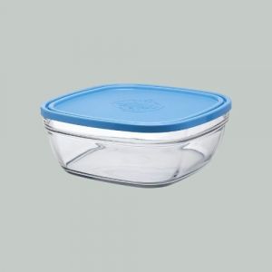 Duralex Freshbox - Boite De Conservation Carr&eacute;e Couvercle Bleu 3,1l - Neuf