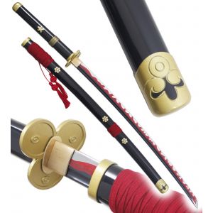 One Piece Katana Enma Sabre de Zoro Epee Meito Lame Maru D&eacute;coration - Neuf