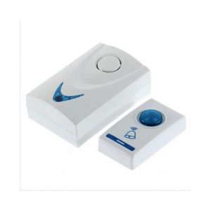 Sonnette sans fil étanche et élégante - Design fiable et moderne avec récepteur et émetteur, installation facile, fonctionne sur batterie - Neuf